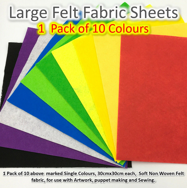 Large FELT CRAFT SQUARES Dylistudio