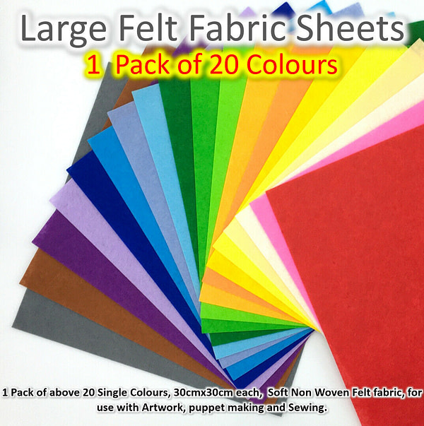 Large FELT CRAFT SQUARES Dylistudio